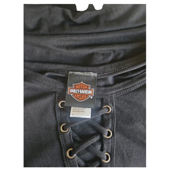 Women's Harley Davidson Short Sleeve Bling T-Shirt - Picture 8 of 9